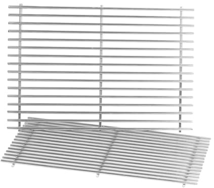 44,5 x 30 cm Grillrost für Weber Spirit 300 E310 E320 E330 S310 S320 S330 | Edelstahl Grillrost für Weber SP320 Gasgrills, mit vorderen Bedienknöpfen, Spirit I & II 300-Serien Grillrost Ersatzteile
