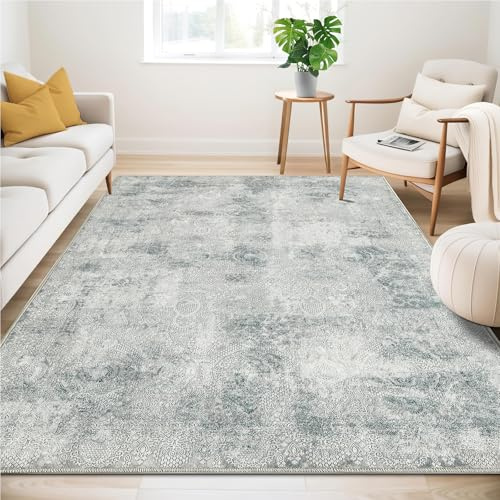 Teppich 120 x 170cm,Waschbarer Modern Abstrakt Wohnzimmer Teppisch | Teppiche, Carpet rutschfest, für Schlafzimmer, Esszimmer, Büro
