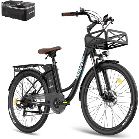 Fafrees F26 Lasting Damen E Bike Herren 26 Zoll 36V 20,3AH Akku [ Offiziell ] E-Bike Mountainbike 250W, Elektrofahrräder 25km/h, E Fahrrad Elektro 730,8Wh Pedelec IP54, City Ebike 120kg für Erwachsene
