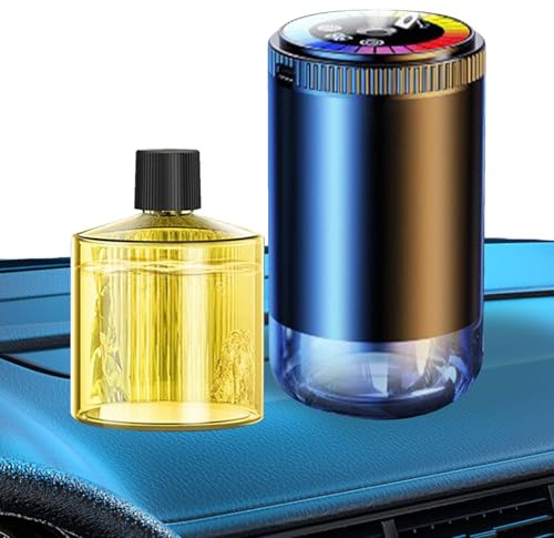 Teksome Luftreiniger fürs Auto,Autoluftreiniger, Duftparfümerie Duft-Aromatherapie-Öldiffusor, Duftparfümerie Duft-Aromatherapie-Öldiffusor für Zimmer, Schlafzimmer, Reisen, Zuhause