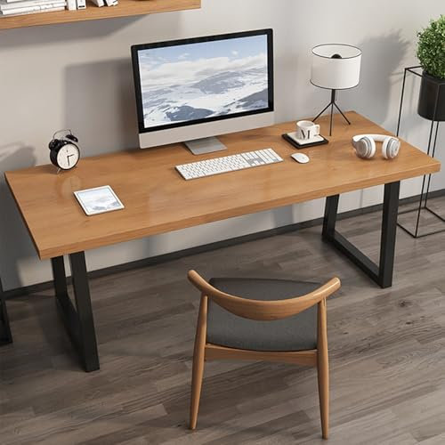LYXWGRZD Büroschreibtisch, Konferenztisch aus Holz, rechteckiger Besprechungstisch, Seminartisch, Schulungstisch for Bürobesprechungs-Konferenzraum(80cm/31.4in)