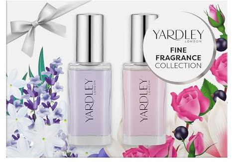 Yardley London Modern Classic Florals Mini Fragrance Collection, Showcasing Elegant Floral Scents for a Fresh and Sophisticated Aroma Experience 2x10ml