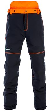 Forst-Extrem Beginner 2.0 Schnittschutzhose, Schnittschutzklasse 1 (20 m/s), anthrazit-orange oder rot-gelb