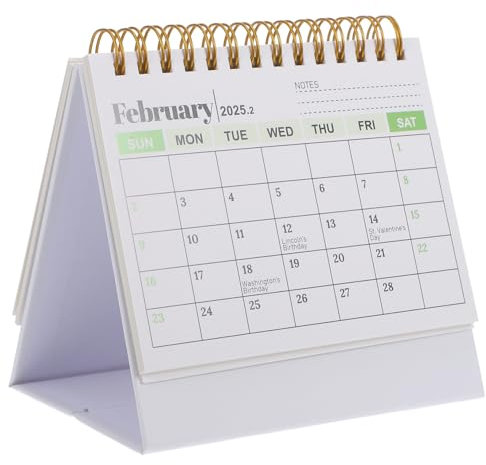 STOBOK Mini Tischkalender Und Design Für Schreibtisch Für Büro Und Zuhause Langlebig Und Praktisch Mit Für Langfristige Planung