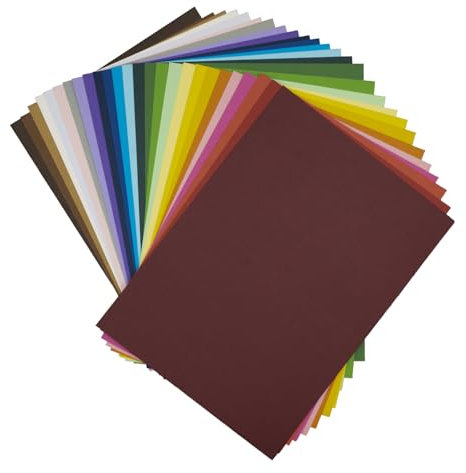 78 Stück Faltkarten, 26 Farben Klappkarte 16 * 10.9cm, 230g/㎡ Bunte Faltkarten für Grußkarten und Kunsthandwerk