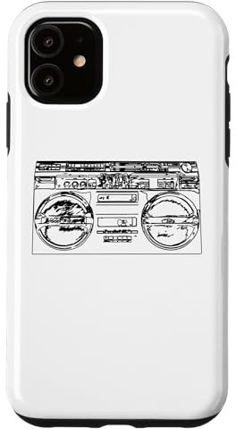 Old School Rap Ghettoblaster Retro Stil 80er Hiphop Musik Hülle für iPhone 11