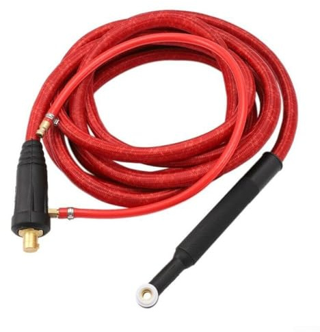 WP9F 4M Schweißbrenner Schlauch Kit, Schweißbrenner Tig Torch WP9F 4M Rot Super Soft Schlauch für Präzisionsschweißaufgaben