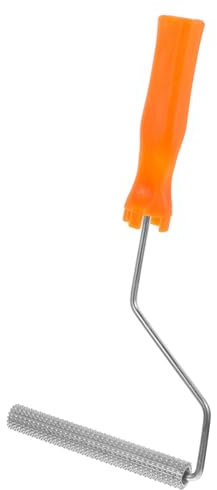 Homoyoyo Blasenentfernungswerkzeug Zementwalze 6 Zoll Aus Kunststoff Und Aluminium Mit Griffigem Griff Stachelwalze Für Epoxid Bodenfarbe Und Selbstnivellierende Estrichanwendung