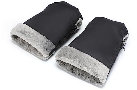Handmuff Warme Fäustlinge Handschuhe mit Fleecefutter Reißverschluss Handschuhe Kinderwagen Zubehör