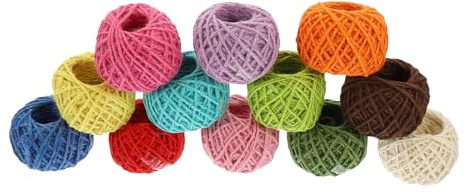 OSALADI 12rotoli Spago Artigianale Per Confezioni Regalo Spago Per Incartare Filo Decorativo