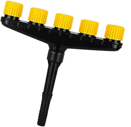 BRRNOO Tête d'arrosage multi-têtes pour système d'irrigation jardin extérieur pelouse patio 5 têtes