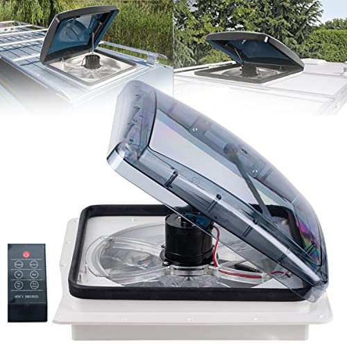 WOTZOV Climatiseur pour Camping-Car 14×14 Ventilation pour Camping-Car, Ventilateur de Toit pour Camping-Car, 12 V, Caravane, Camping-Car, Ventilateur de Toit pour Camping-Car