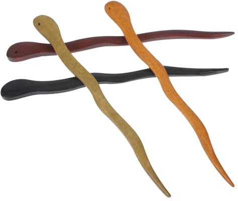 FOMIYES Set 4 Pezzi Bacchette per Chioma in Legno di Sandalo Indiano, Accessori Cinesi Eleganti per Chignon, Comode e Adatte a Feste o Eventi Formali