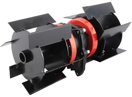 ZJchao Tagliabordi Indistruttibile, Tagliaerba con Ruota in Filo d'Acciaio Testa da 10 Cm per Tagliaerba a Filo in Alluminio, Tosaerba in Ferro Scarificatore per Motozappa (26 mm)