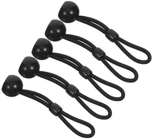 NOLITOY 5 Piezas Cuerdas Elásticas con Bola para Persianas Enrollables Clips de Seguridad Resistentes Tiras Ajustables para Cortinas Fijación Segura para Interiores y Exteriores sin