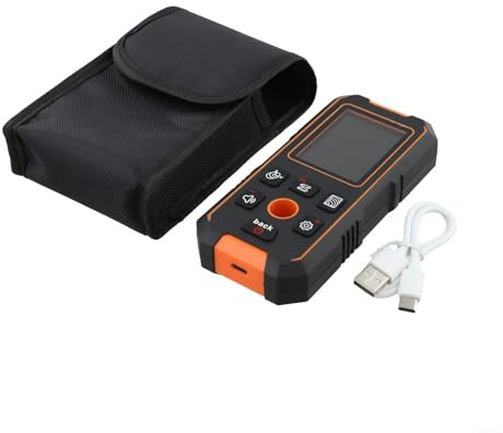 Détecteur de métaux NF-513 Scanner mural avec écran couleur HD 2,4 pouces, détection de profondeur de 80 mm pour câble AC, détecteur de goujons en bois et en métal, charge de type C, IP54
