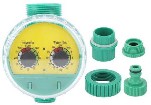 Temporizador de Agua automático G3/4 Pulgadas, Temporizador de aspersor Resistente de operación Simple para Jardines de Techo, Balcones, Jardines de Villas