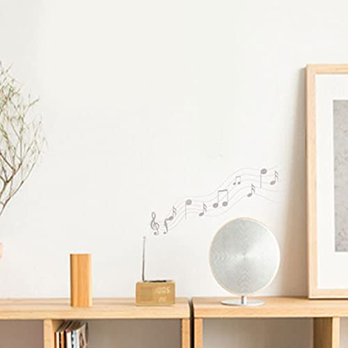 Aumotop Radio-réveil Multifonctionnel en Bois, Affichage Numérique Haute Définition, Réveil pour Chambre à Coucher, Charge USB, Radio-réveil en Bois (#2)