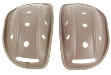 TOYANDONA Lot de 2 Mentonnières de Casque Couleur Ivoire, Protection Rembourrée Haute Densité pour Casque de Vélo Électrique, Moto et Skateboard, Mentonnières Sécurisées pour Garçon