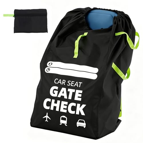 Yoassi Borsa da trasporto per passeggino, seggiolino per bambini, aereo, custodia protettiva pieghevole per passeggino, seggiolino auto, impermeabile, borsa da viaggio universale con tracolla