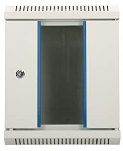 Extralink 6U 10 Pulgadas, Gris Armario Empotrado, Montaje en Pared o de pie, 19 Pulgadas, Marco de Montaje en Bricolaje, Panel Lateral extraíble