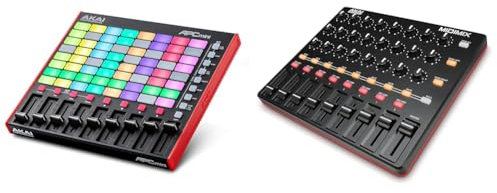 Akai Professional APC Mini MK2 - USB MIDI Pad Controller für Clip Launching mit Ableton Live Lite, 64 RGB Pads & Professional Midimix - Voll zuweisbarer, portabler MIDI Mixer & DAW Controller