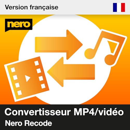 Nero Recode | Audio & Video Converter Software | MP3 Converter | MP4 Converter | DVD rippen & Video komprimieren | Formate: MP4, AVI, MOV, MP3, WAV, FLAC | Unlimitierte Lizenz | 1 PC | Win 11/10/8/7