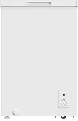 aro Congelatore a pozzetto CF990E, 54.5 x 47.6 x 83.5 cm, 99 L, 1 cestello, termostato meccanico, bianco