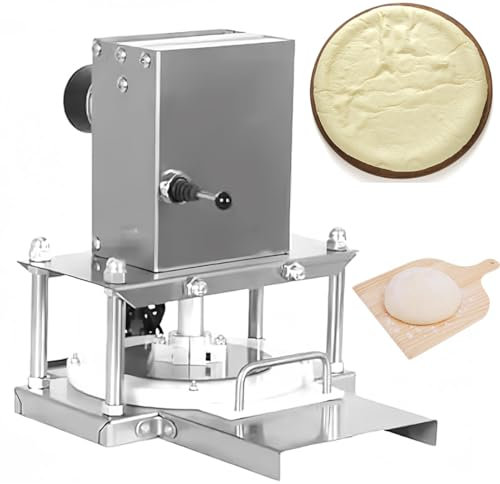 XNZJHPP Stainless Steel Commercial Pizza Dough Machine Tortilla Making Machine,Electric Tortilla Press,Home Pizza Dough Maker,For Pizza,Tortillas
