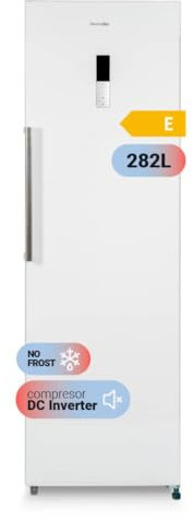 UNIVERSALBLUE Congelador Vertical No Frost 185 cm Blanco 282L - 4 Cajones Grandes, 4 Estrellas Congelación, Sistema Silencioso, ENVÍO + SUBIDA A PLANTA INCLUIDOS