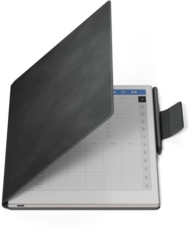 Ayotu fodral för anmärkningsvärt Paper Pro, premium PU-läder bokfolio med pennspänne, smart magnetiskt skydd endast för anmärkningsvärt Paper Pro 11,8 tum, paket med premiummedlemskap (grå)