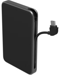 ZAGG mophie Powerstation Plus mini, Power Bank, 5.000mAh mobiles Akku mit USB-C Kabel, Schnellladen für 2 Geräte, für Smartphones, Tablets & andere USB-C Geräte (Schwarz)