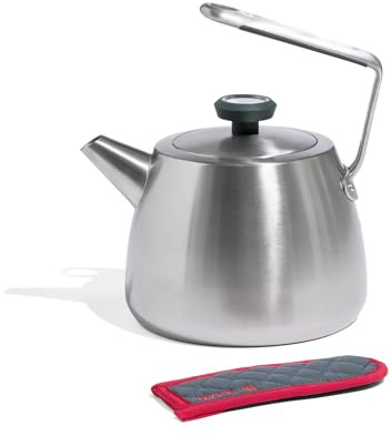Made In Cookware - 2 QT Kettle - Stainless Steel - With Built-In Temperature Gauge - Includes Handle Sleeve - Induction Compatible