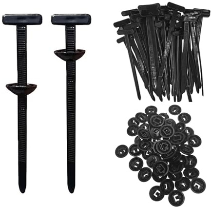 Yoedge Lot de 100 serre-câbles universels - En nylon - Pour l'entretien de la voiture, l'organisation domestique et l'installation électrique