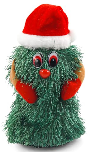16cm Tanzender Weihnachtsbaum, Singender Weihnachtsbaum, Tanzender Christbaum, Singender & Tanzender Weihnachtsbaum, Swinging Christmas Tree, kleine Weihnachtsdekoration
