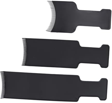 VILLFUL 3 Stück Teiliges Haarfärbe Balayage Board Kamm Haarfärbepinsel Schutz Haaransatz für Friseur und Zuhause Schnelles Färben Schonend Selbstständig Anwenden