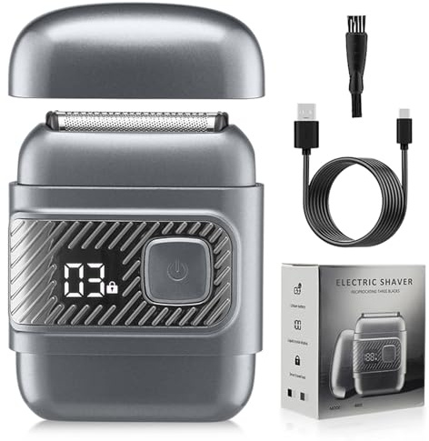 Rasoio elettrico per gli uomini Rasoi elettrici ricaricabili per gli uomini reciprocante rasoio per barba Trimmer Appliance per la rimozione dei capelli da viaggio