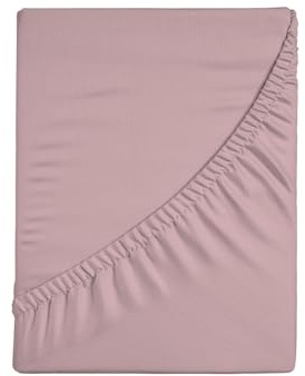 Zer0bed, Lenzuolo Sotto con Angoli Singolo Tinta Unita 100% Cotone ANGOLO MAXI 30CM, 1 Piazza, Rosa, 90x200