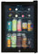 Russell Hobbs Mini Fridge 20 Bottle/62L Lockable Freestanding Black Table Top Mini Beer & Wine Fridge, LED Light & Lock and Key with Glass Door RHGWC4B-LCK