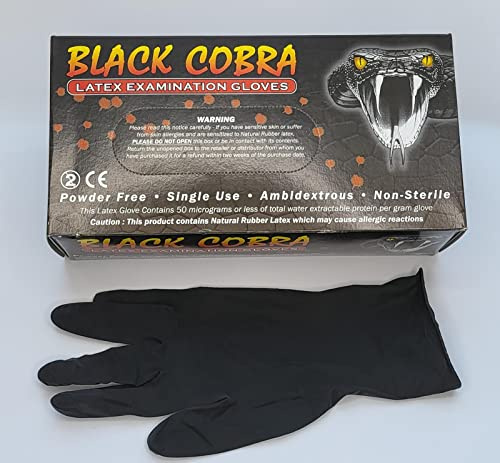 Dr. One Lot de 100 gants d'examen jetables en latex médical, non poudrés, non poudrés, indéchirables, en tailles S, M, L (moyen)