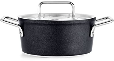 Fissler Adamant/Aluminium-Kochtopf (Ø 18 cm, 2L) Töpfe-beschichtet mit Metall-Deckel, antihaftend - Induktion