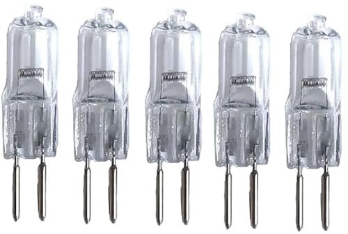 JZLBBC 5PCS G6.35 20W 24V Halogen Light Bulbs GY6.35 24V 50W Halogen Lamp GY6.35 Bi Pin Base Capsule Bulb Warm White,100W
