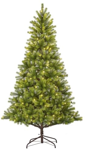 Black Box Trees Nagoya Weihnachtsbaum mit Beleuchtung - Künstlicher Tannenbaum H180 x Ø108 cm - Christmas Tree Warmweiße LED - Grün