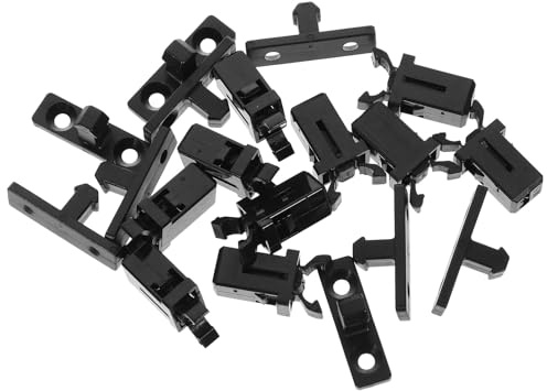Cabilock 10 Sets Press Latch Buckles for Trash Can Lid Lock Replacement Self-locking Touch Buckle Clips for Kitchen Bin for Trash Cans and Storage Boxes
