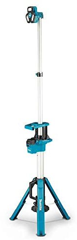 Makita LED-Baustrahler DML814 (Arbeitsleuchte mit Stativ, Lichtstrom 3000 / 1700 / 900 Lumen, 12 leuchtstarke LED, 3 Stufen) DEADML814
