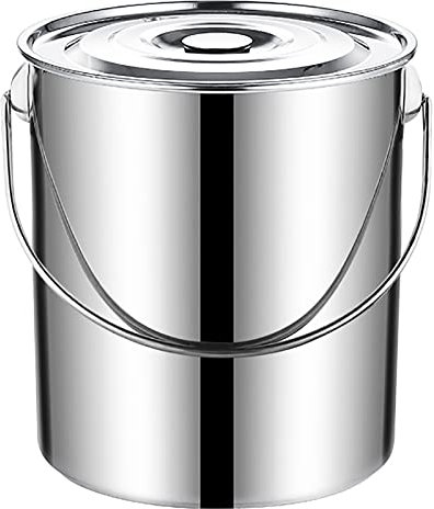 Suppen-Eimer/Suppentopf dicker Edelstahl tragbarer kaufmännischer nichtmagnetischer Wasseraufbewahrung Eimeröl-Eimer mit Deckel (Size : 30cm)