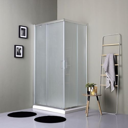 Kiamami Valentina Box Doccia Rettangolare 80x120 Ante Scorrevoli Vetro