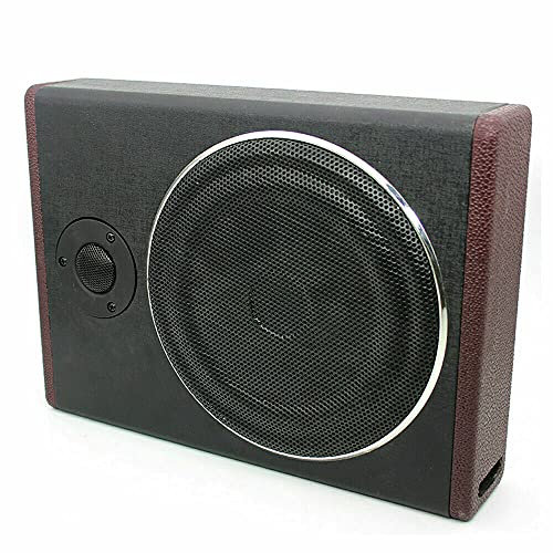 SENDERPICK 8'' 600W Auto Untersitz Subwoofer, Aktiv Subwoofer Auto Set, Ultradünner Bassbox Bass Lautsprescher Car Audio, Aktivwoofer Aktivbass