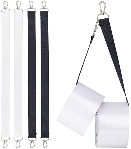 GORGECRAFT 4Pcs 2 Colors Electrical Tape Holder Strap Nylon Belt Strap with Swivel Hooks Ropes Wires Tape Storage Lanyard Belts for Gaffers Photography Stage Carrying Tool Bag Organizer Accessories