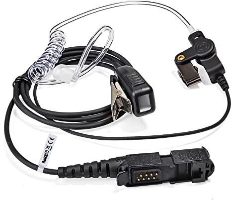 HYS Funkgerät Ohrhörer Kompatibel mit Motorola DP2000 DP2400 | Headset Mit Mikrofon, Schallschlauch Kopfhörer für DP3441 DEP550 DEP570 XPR3300 MTP3250 XiR P6600 Walkie Talkie